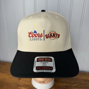 Vintage San Francisco Giants OTTO COORS LIGHT Giants Snapback Baseball Hat RARE